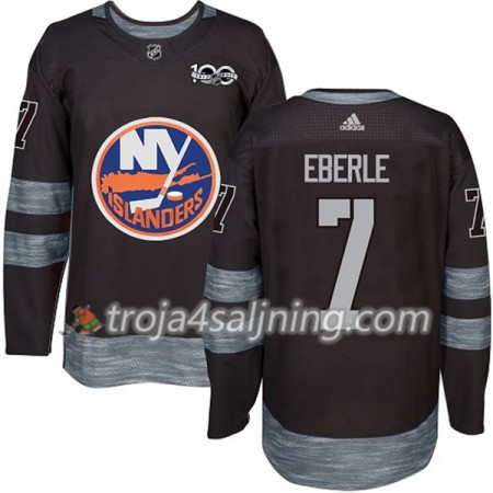 New York Islanders tröja Jordan Eberle 7 1917-2017 100th Anniversary Adidas Svart Authentic - NHL Tröjor Herr